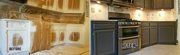 Before & After Cabinet Refinishing in Tracy, CA (1)