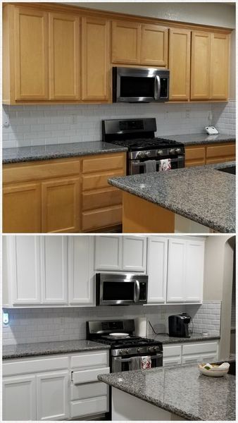 Before & After Cabinet Painting in Tracy, CA (1)