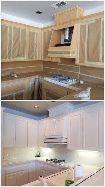 Before and After Cabinet Painting in Copperopolis, CA (1)