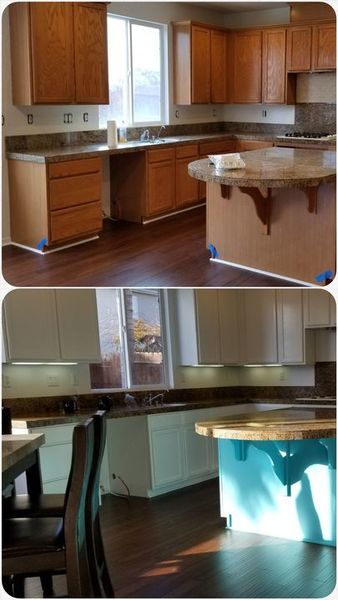 Before & After Cabinet Painting in Patterson, CA (1)