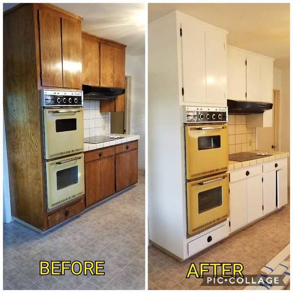 Before & After Cabinet Painting in Riverbank, CA (1)