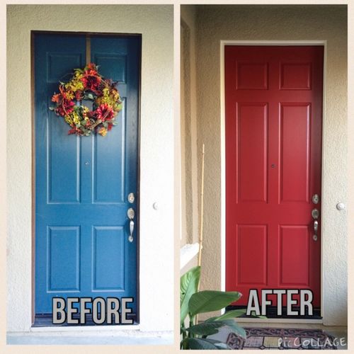 Before and After Door Painting Services Tracey, CA