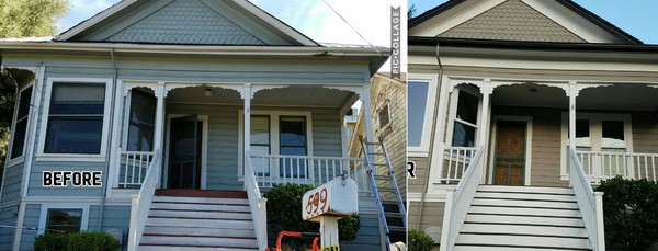 Before & After Exterior Painting a Victorian House in Sonora, CA (1)