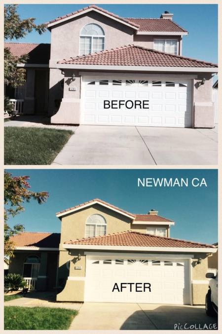 Before and After Exterior Painting in Newman, CA