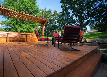 Deck staining in Delhi, CA by New Look Painting.