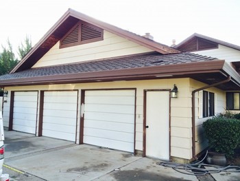 Before Exterior and Garage Painting North Woodbridge, CA